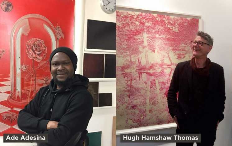 Artists Ade Adesina and Hugh Hamshaw Thomas